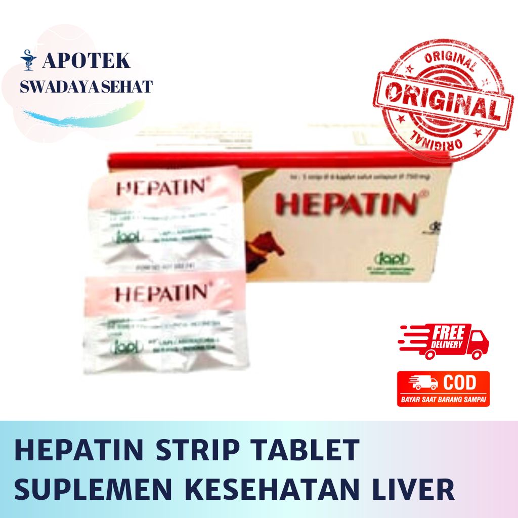 HEPATIN Strip - Suplemen Kesehatan Liver Hati Tablet Vitamin