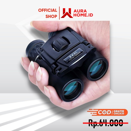 Teropong Binoculars Compact Zoom 8x21 / Teropong Binokuler Binokular Binoculars Binocular Pengintai 
