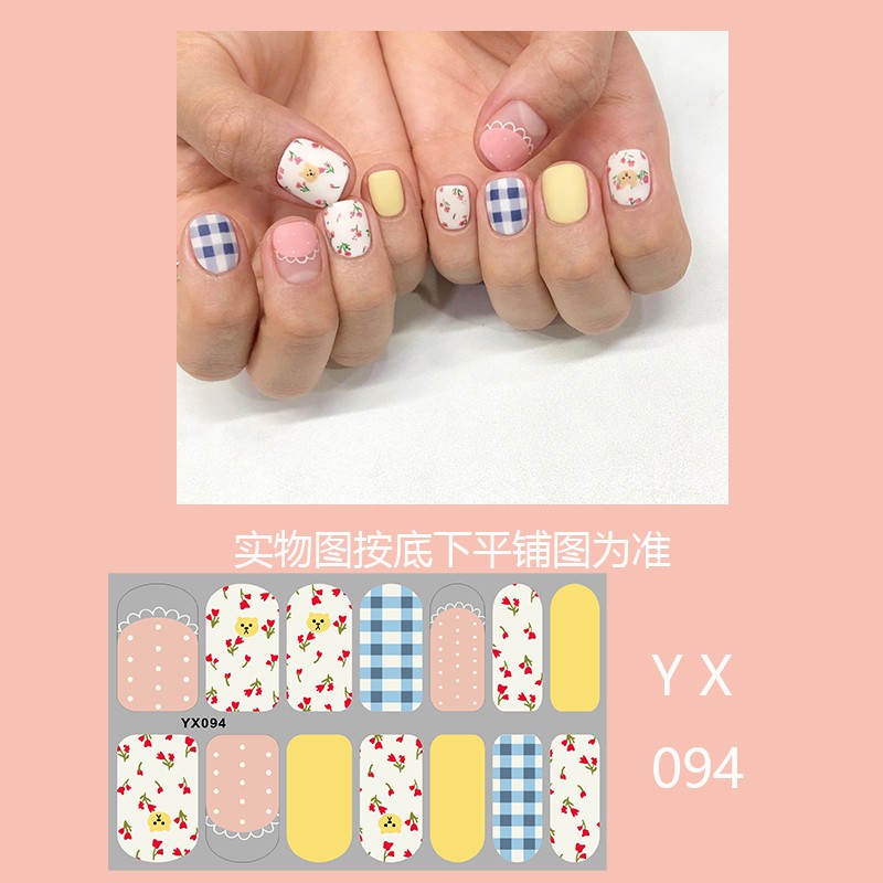 KODE YX BAG 51 - 100 STIKER KUKU NAIL STICKER KARAKTER FREE KIKIR KUKU MINI