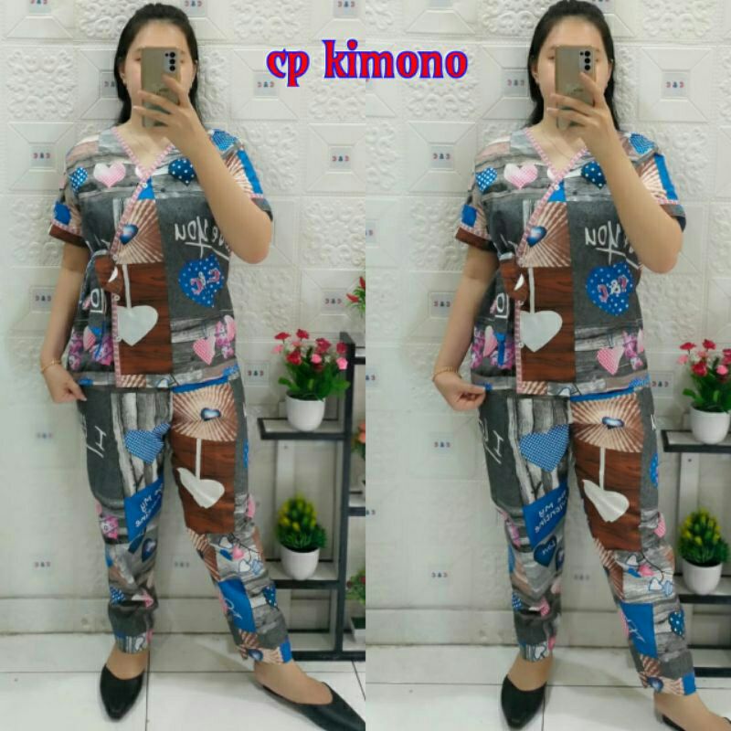 Baju Tidur Wanita/CP Kimono Standar Ld104 Micro