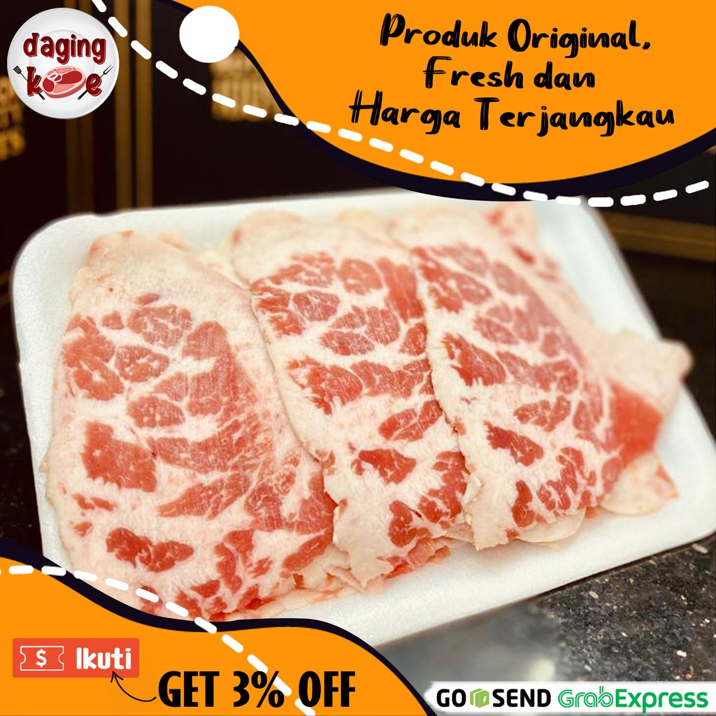 

Daging Sapi GrainFed Chuck Crest Slice PREMIUM 500 gr DK252