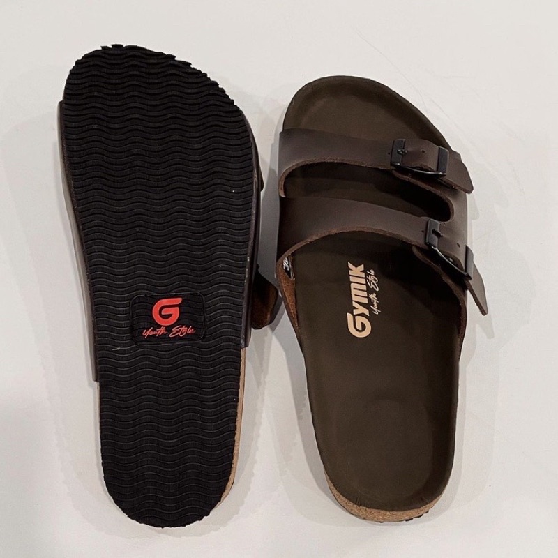 Sandal Slop Gymik Bromo Coklat Tua Original