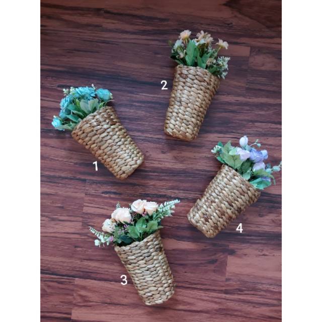 Pot tempel / pot gantung dekorasi dinding / pot dinding / dekorasi dinding / pot gantung dinding tan