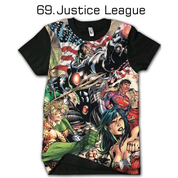 Kaos Justice league 69 Tshirt Dewasa Cowok Cewek Baju Anak kids Jaman Now Bukan Jaket Dilan