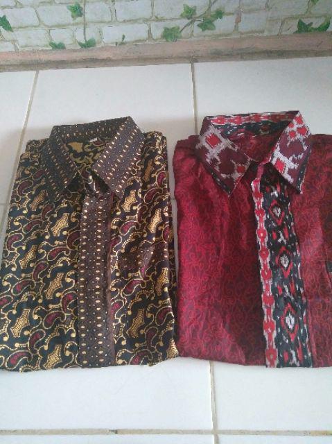 Bswart Batik Hrb026 Kenongo Hem Pendek Padi Pekalongan M L Xl Batik Pria Murah Modern Grosir