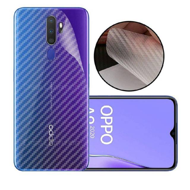 Skin Carbon / Stiker Hp / Garskin Anti Gores Belakang Oppo A9 2020/A5 2020
