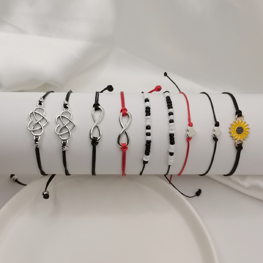 [ACKER] Bunga matahari bunga aster wanita Gelang Friendship Card Bracelet Untuk Kekasih Perhiasan Mode