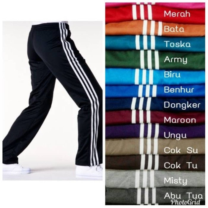 Celana Lari Training JUMBO &amp; STD ALL SIZE UNISEX Celana Olah Raga Trening Panjang olahraga sport pria wanita
