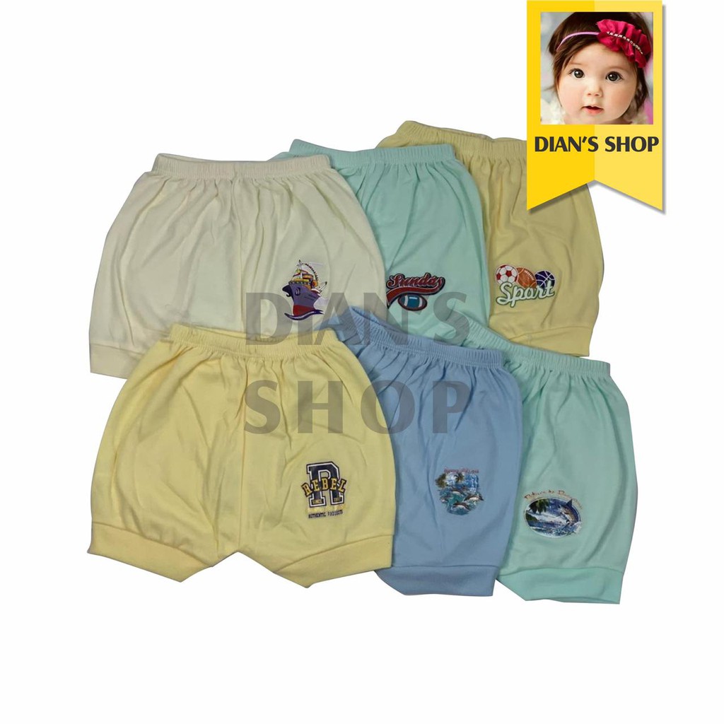 3Pcs Celana  Pendek  HOGA KECIL Celana  Kacamata  Bayi  