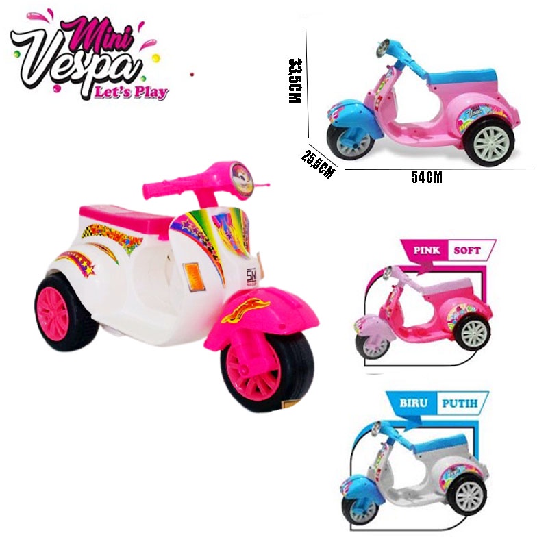 Sekawantoys Mainan anak mini vespa dorong , mainan motor motoran ( SKW.FD301 ) JSP / Mainan Vespa Anak Vespa Mini Dorong Motor Vespa VC Skuter Anak