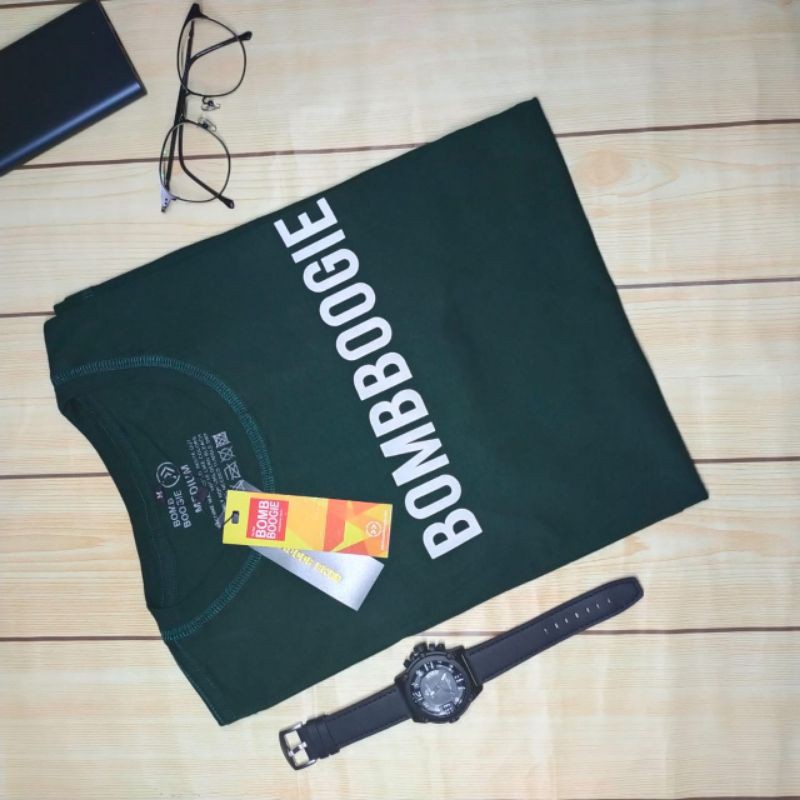 kaos distro bombboogie/lengan pendek/bisacod/bm ori