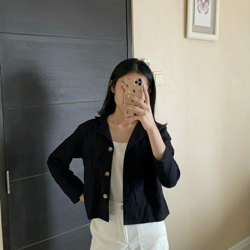 BEFAST - ZEC OOTD Wanita Cardigan NAIWA / Lalu Outer / Outer Wanita Casual / Outer Crop