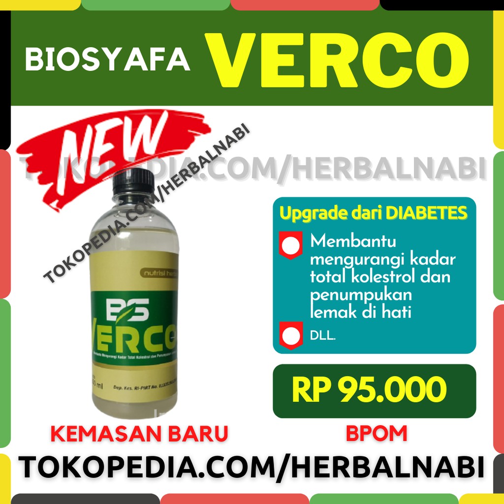 Verco Biosyafa Probiotik Siklus Obat Herbal Kolesterol