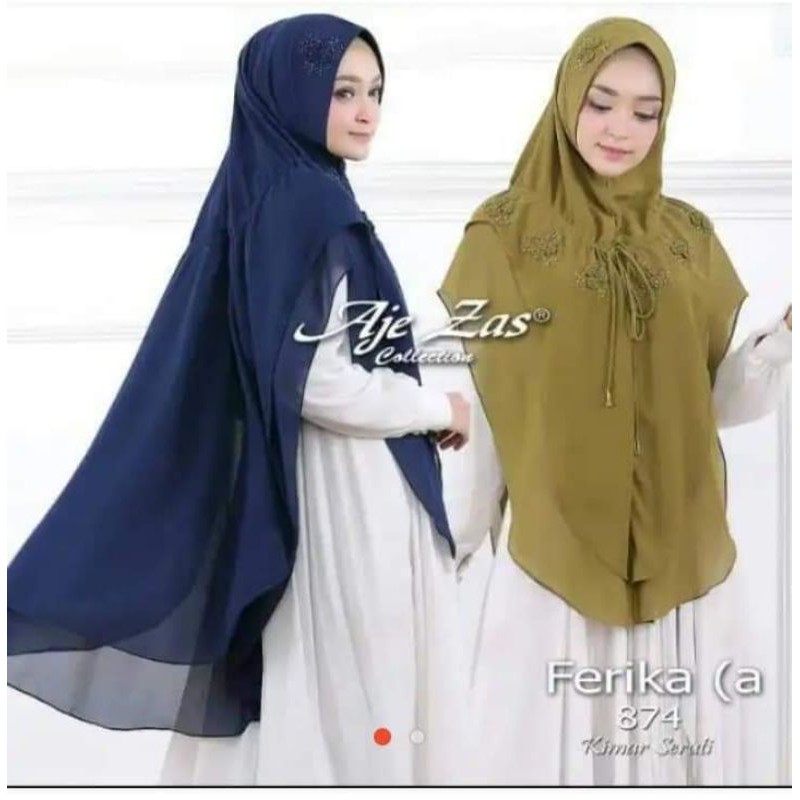 Khimar ferika by aje zas Payet navy