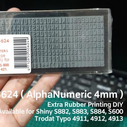 

۞ Shiny Extra Rubber 4mm 4 mm S-624 S 624 ( Spare Part Printing Kit ) ❅