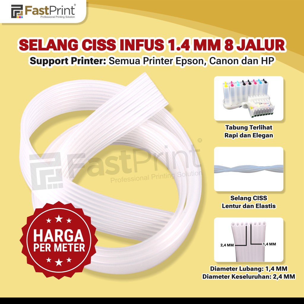 Selang CISS Diameter 1.4 MM 8 Jalur