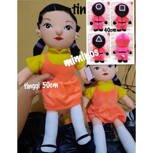 boneka squid game viral drama korea boneka tik tok