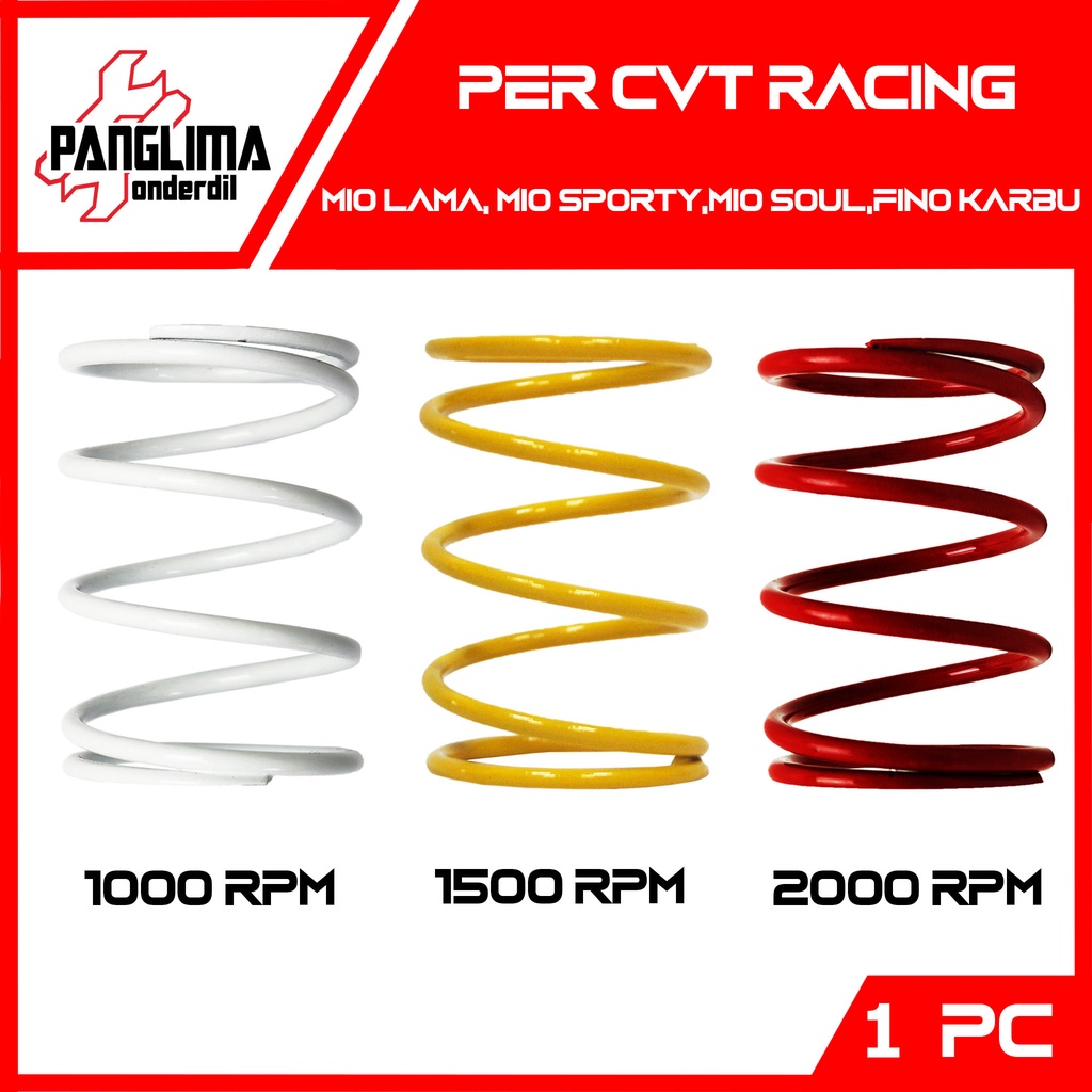 Per CVT Racing 1000-1500-2000 RPM Yamaha Mio Karbu-Per CVT Racing 1000-1500-2000 RPM Yamaha Mio Karbu-Soul-Sporty-Smile &amp; Fino Carbu Old-Lama-Awal Pir-Peer-Ver Puly-Pully-Pulli-Puli-Sporty-Smile &amp; Fino Carbu Old-Lama-Awal Pir-Peer-Ver Puly-Pully-Pulli-Pul