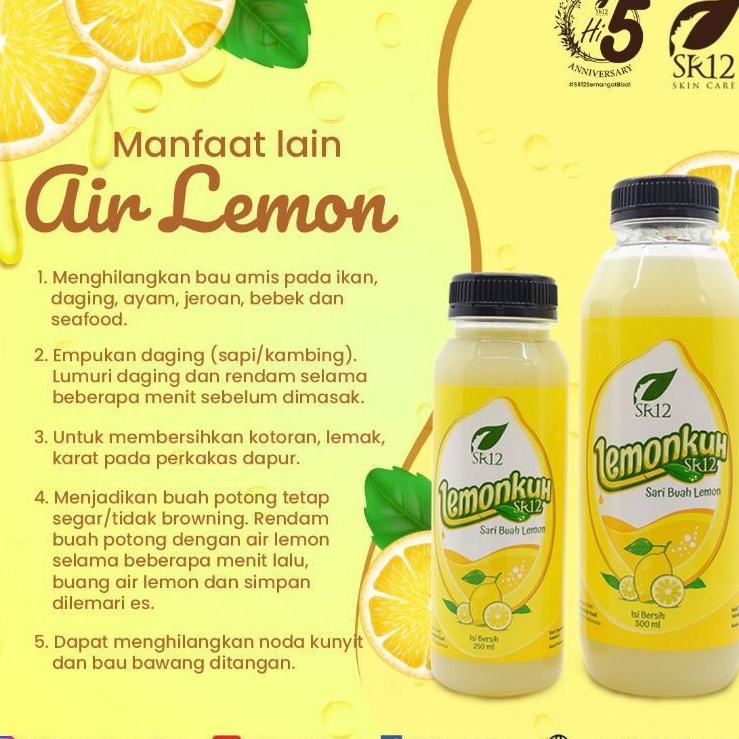 

Lemonkuh SR12 500ml-Sari buah lemon-Pelangsing Tubuh