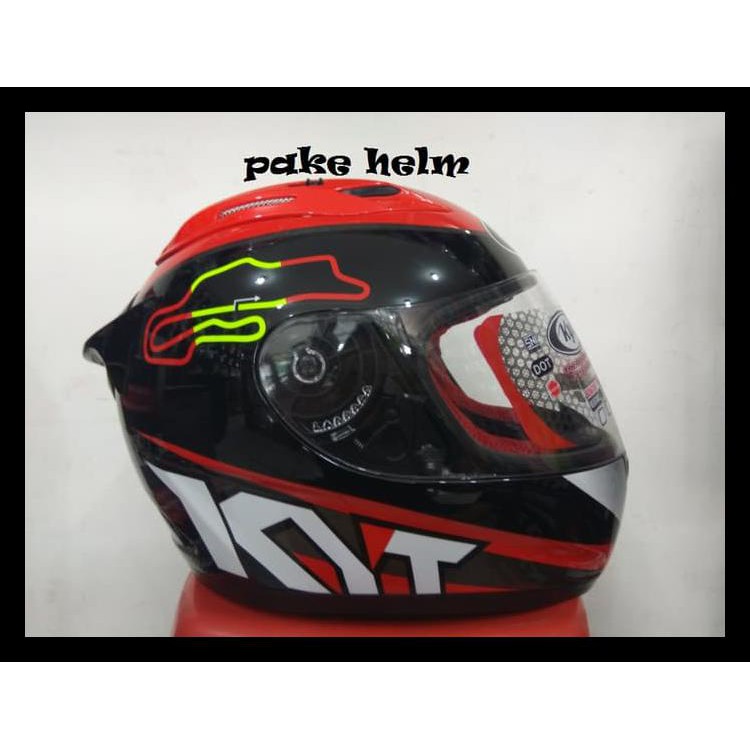 Helm Kyt Rc 7 Rc Seven Motif Spain Black Full Face Rc7