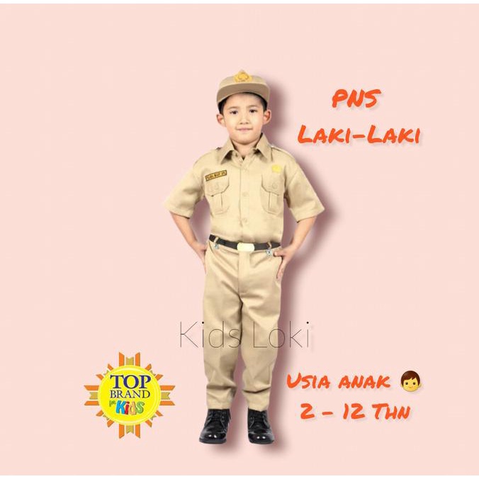 Seragam Profesi PNS laki-laki pakaian anak baju anak setelan anak laki Termurah