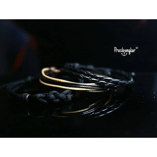 Gelang Tali Prusik Jangkar / Gelang Prusik Jangkar / Gelang paracord / Gelang paket / gelang tali