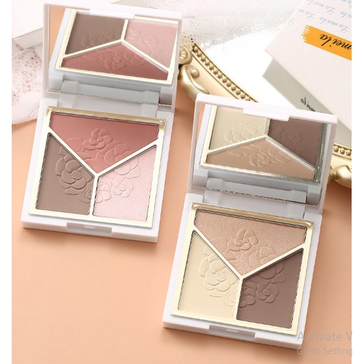 LAMEILA PALET EYESHADOW 3 WARNA PILIHAN HIGHLIGHT 3D TAHAN LAMA 5097