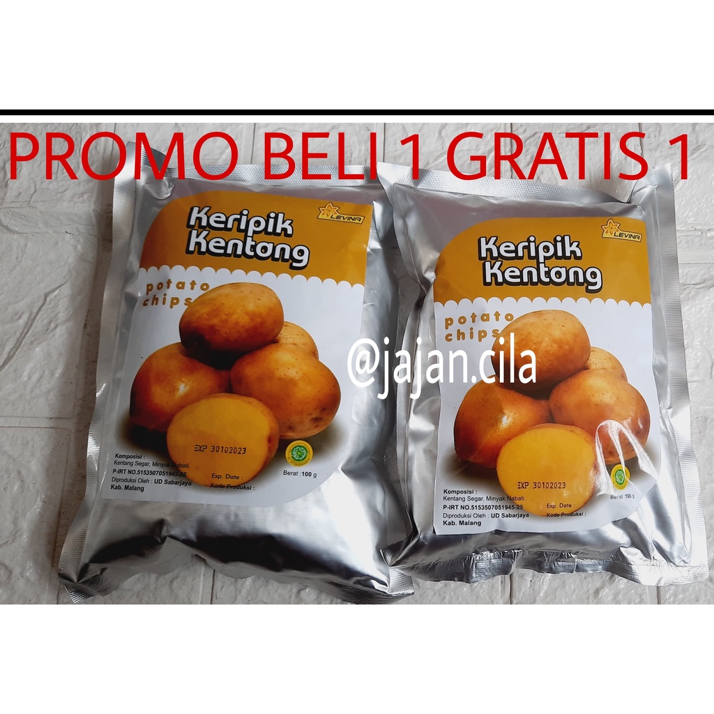 

PROMO BELI 1 GRATIS 1 KERIPIK KENTANG SUPER KEMASAN 100 GRAM/ BUNGKUS