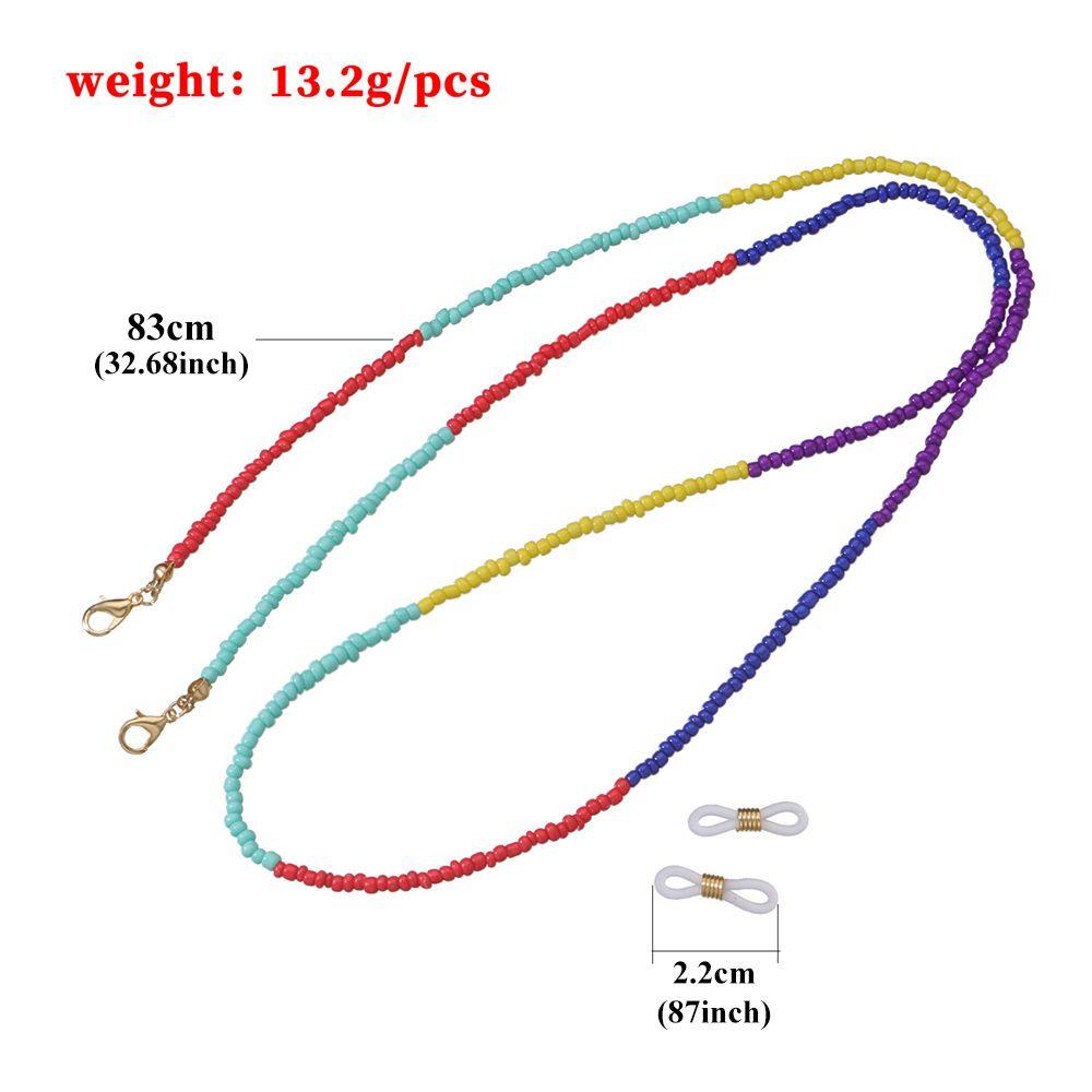 R-flower Beaded protectionLanyard Women Kids Neck Lanyard Untuk Wanita Rantai Kacamata Glasses Holder Strap