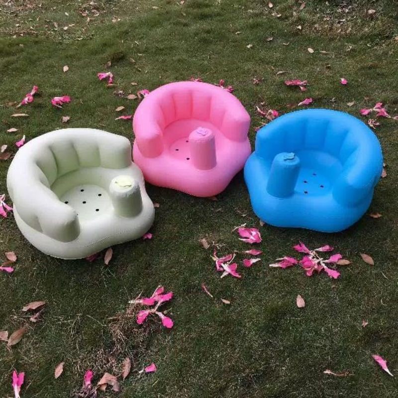 Sofa Bebek Bayi Anak Angin Bahan PVC Ada Musik Baby Duduk diam Makan