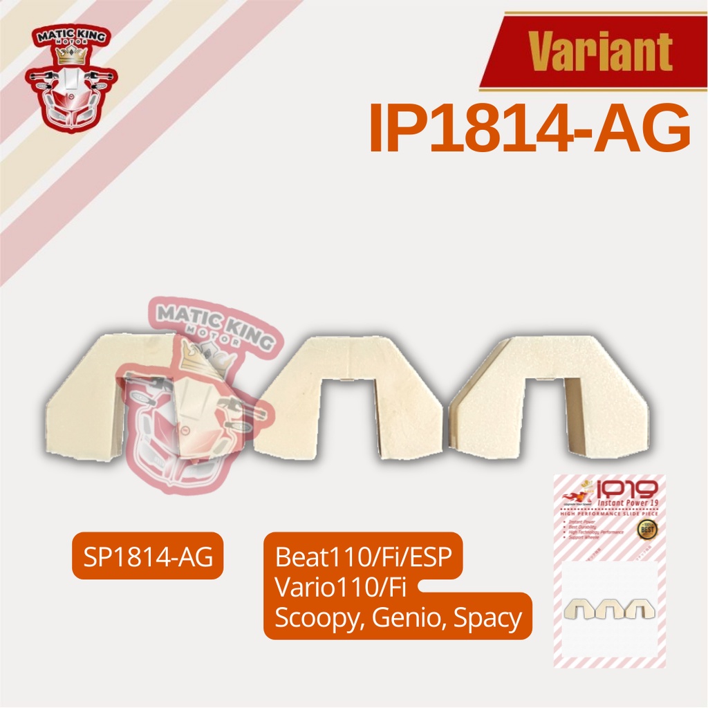 Slider Slide Piece Beat Scoopy Vario Genio Deluxe Spacy Karbu Fi ESP 110 Race K  IP1814-AG