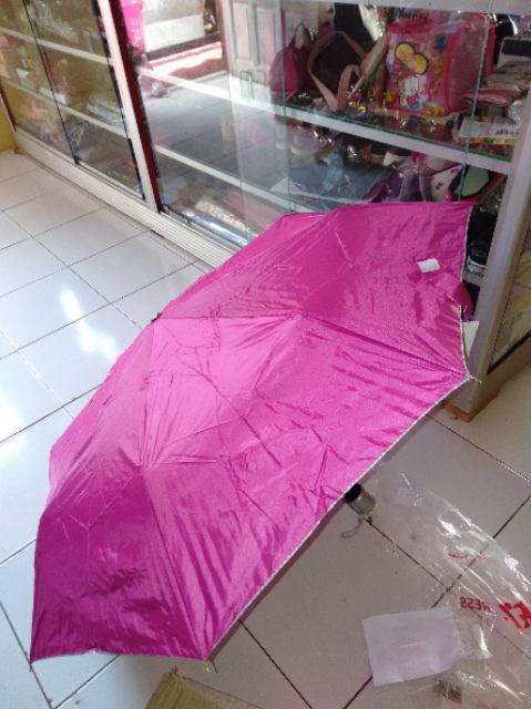 Felwinshop Payung Lipat Polos Warna Dalam Silver Murah!!! Payung Promosi Nagoya