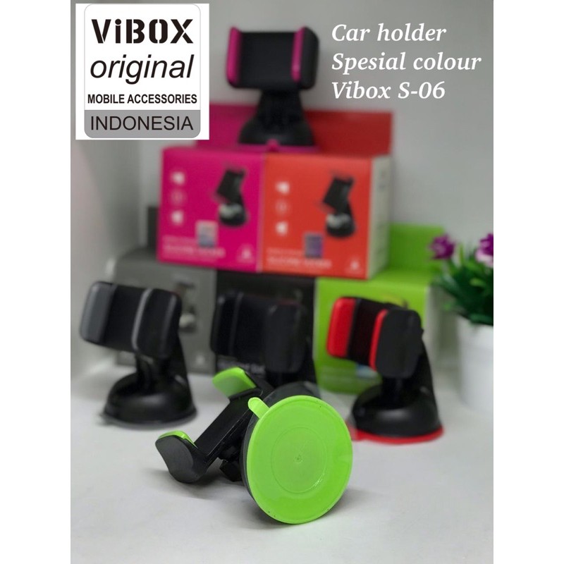 GROSIR CAR HOLDER VIBOX SILICONE SUCKER S06 BAHAN PREMIUM CANDY COLOUR MOBILE PHONE HOLDER