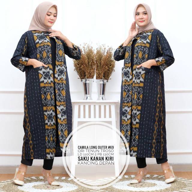 Goenzshop Outer Tenun Troso (kain tenun asli)