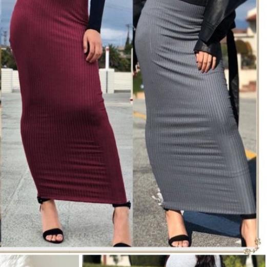 BISA ROK RAJUT SPAN PENSIL | ROK PENSIL RAJUT | ROK PANJANG 90 CM | ROK MAXI
