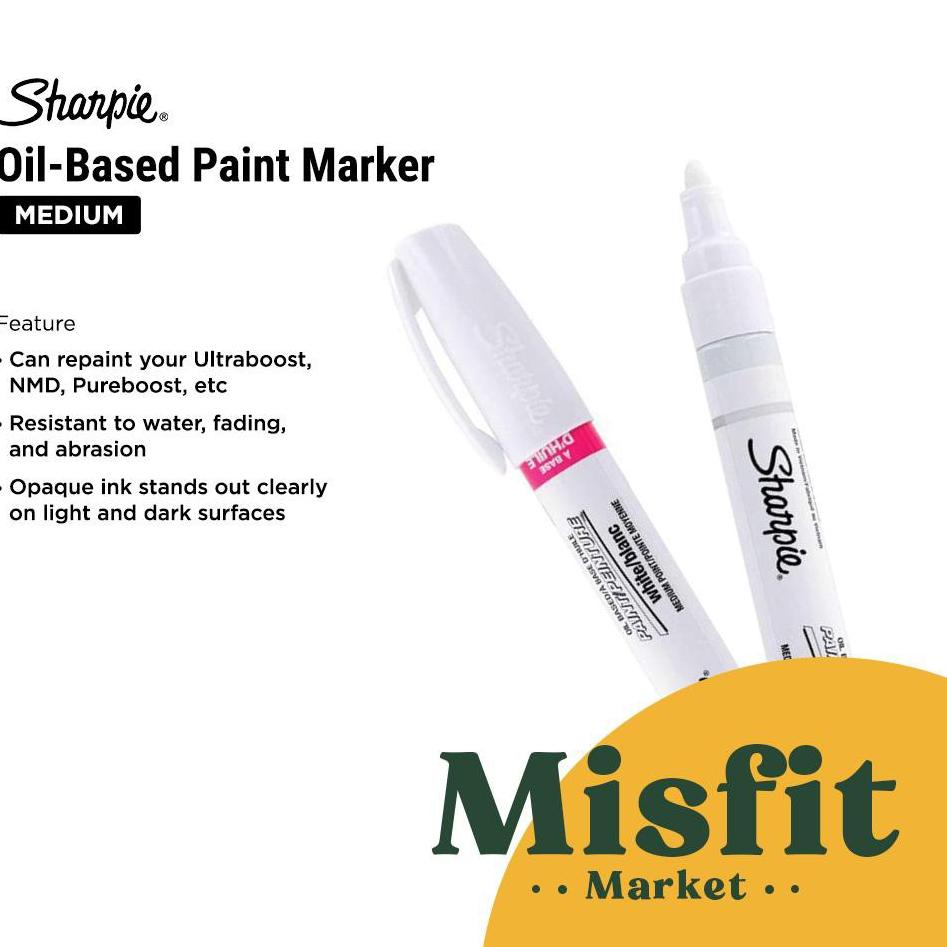 

[PROMO I8H44] Sharpie Oil Based Marker White Medium Point | Ultra boost NMD Yeezy Seller