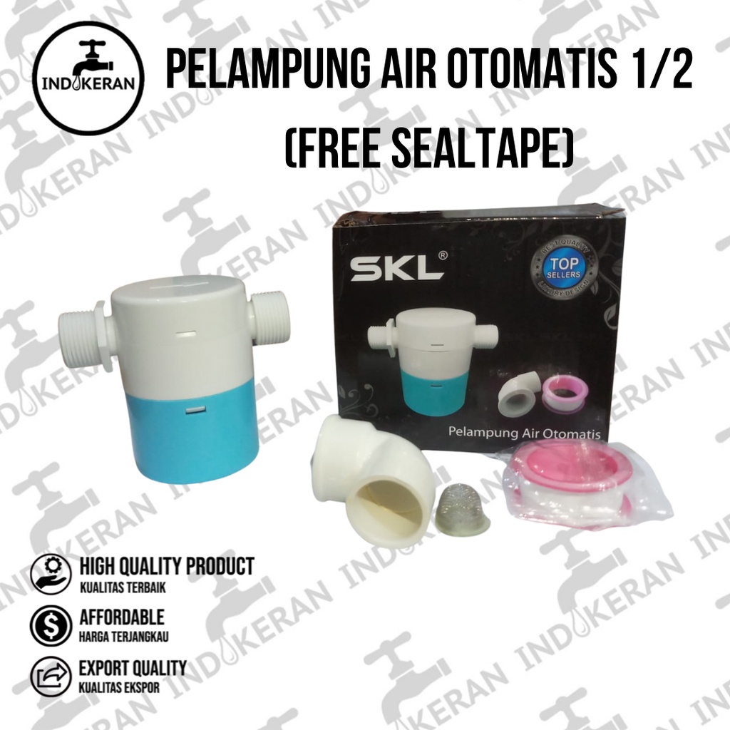 INDOKERAN - Pelampung Kran Air Otomatis Horizontal - 1/2 Inch