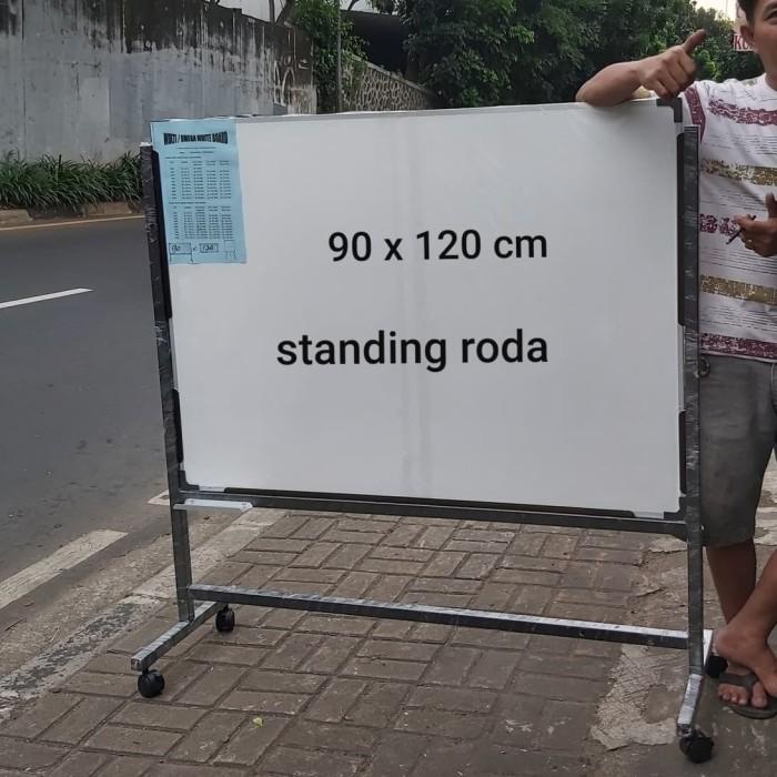 

Whiteboard Standing 90 X 120 Cm -Nonmagnet Bisa Diatur Tinggi Dan Pdek