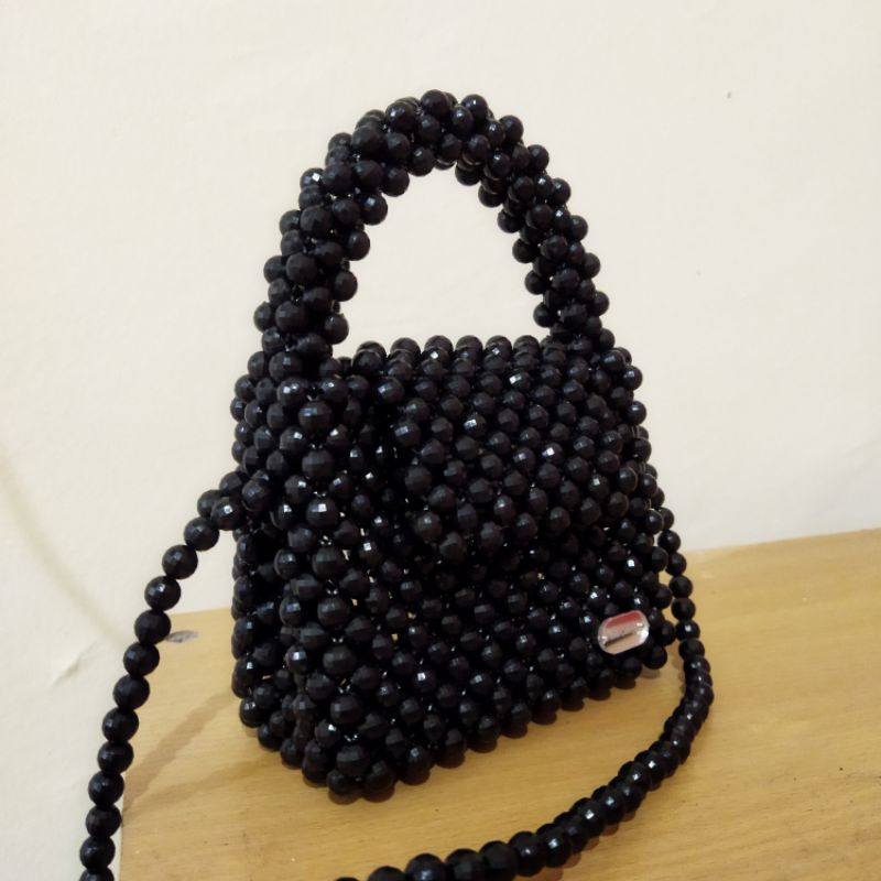 tas pesta mutiara kalaia beads bag / tas manik akrilik / tas mote (tidak muat hp)