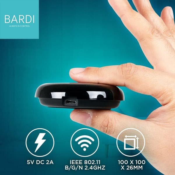 BARDI Smart UNIVERSAL IR REMOTE Wifi Wireless IoT For Home Automation