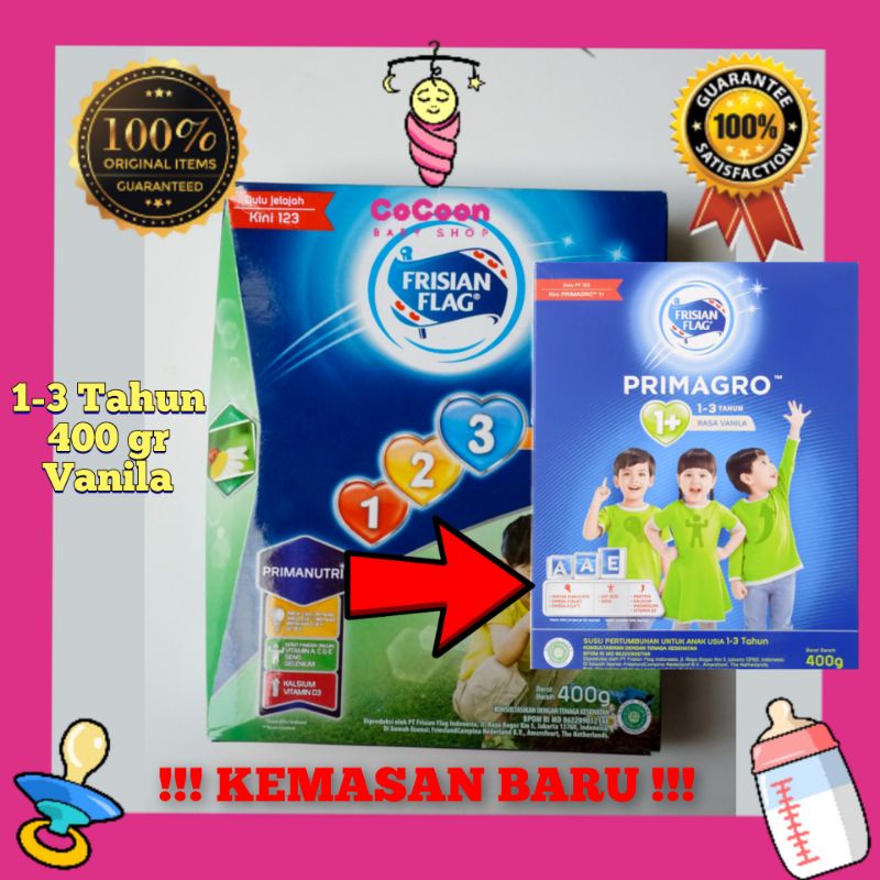 Susu Formula Anak Frisian Flag Primanutri 123 1-3 tahun 400 gr Vanila