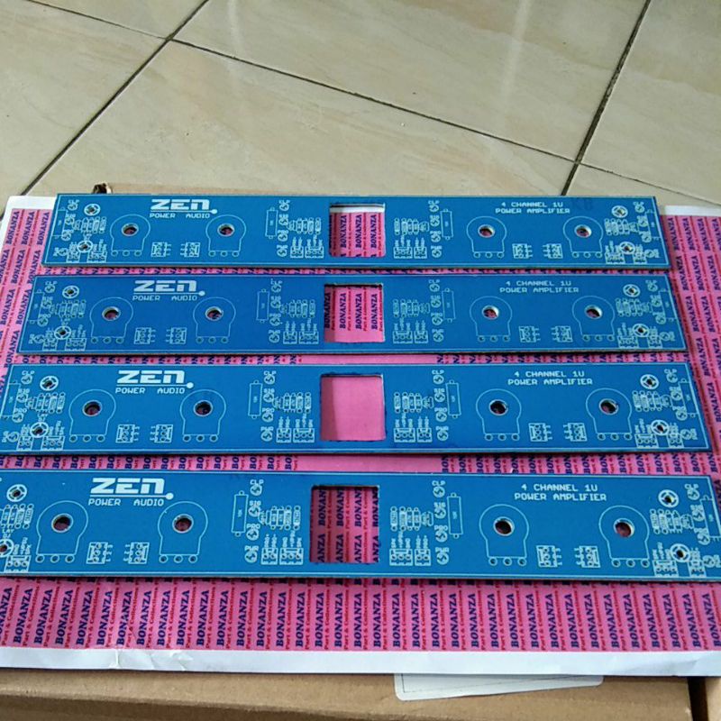 Pcb panel depan bok 1u 1.5u 4channel