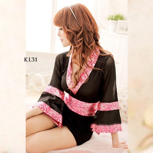 [PALING LARIS] SET SEXY DRESS KIMONO LINGERIE SEKSI JEPANG DEWASA MOTIF WANITA KL31