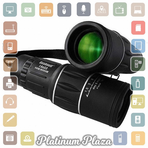 TaffSPORT Prime Teropong Monokular Focus and Zoom Lens Adjustable Telescope 66M/8000M`6AIS9W-- Black