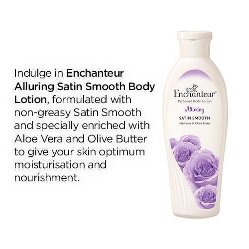 Enchanteur Perfumed Body Lotion Whitening Satin Smooth Alluring