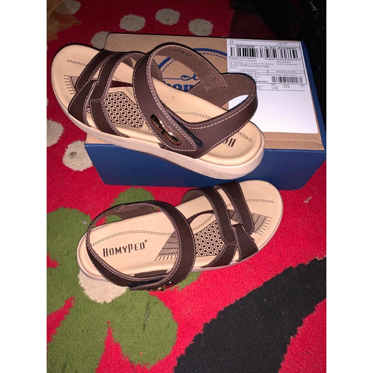 Homyped Hijabers Liora TN47 Sepatu Sandal Tali Wanita Warna Cofee