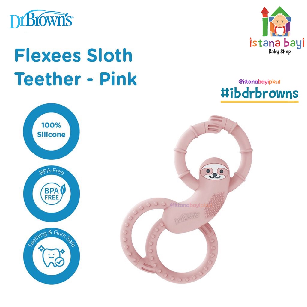 Dr Browns Sloth Limbed Silicone Teether TF010/ Gigitan Bayi