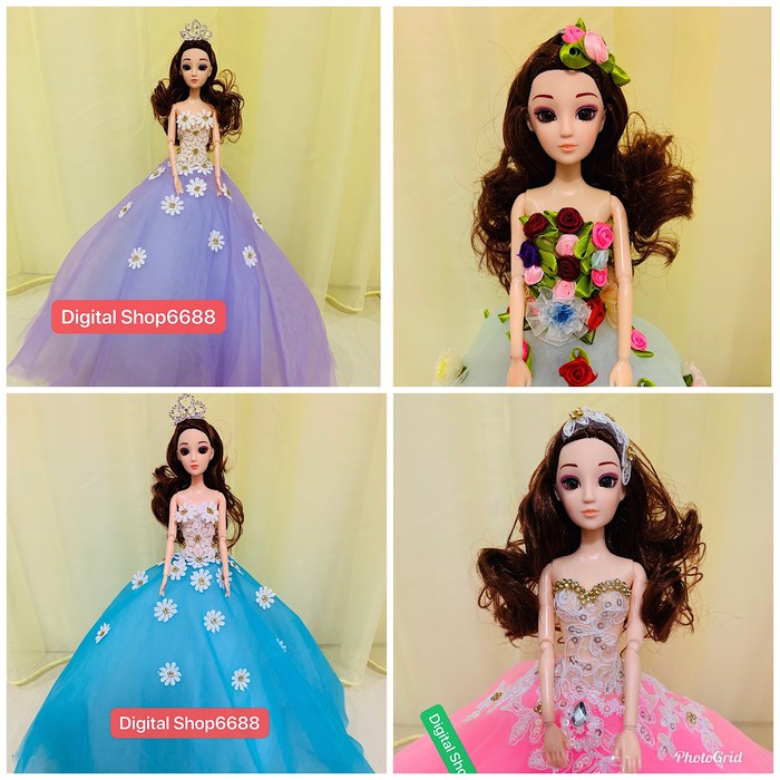 Dijual Gaun Pernikahan Boneka Barbie Ukuran Tinggi 50cm - Ungu Murah