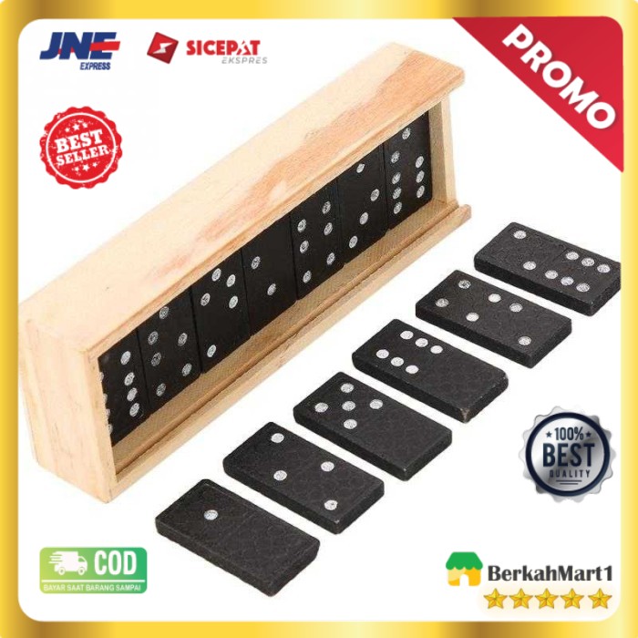 Mainan Domino Gaple Kayu Board Game 28 PCS