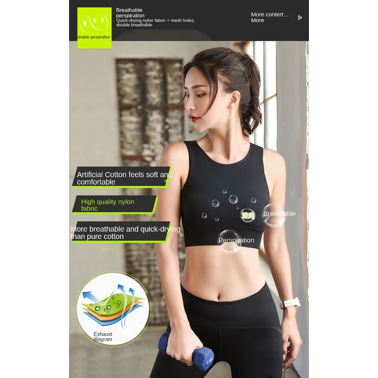 Wanita Sport Bra Bernapas Hollow Keluar Push Up Bra Cepat Kering Yoga/Lari/Kebugaran 8330